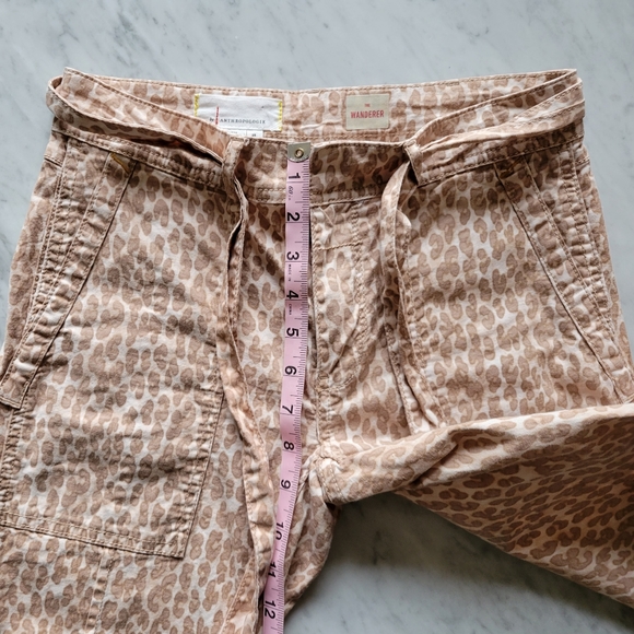 Anthro The Wanderer Pant Chino Leopard Print 25 - Picture 3 of 7